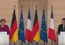 Emmanuel Macron Conférence de Presse avec la Chancelière de la République d’Allemagne, Angela Merkel, 20 Janvier 2018