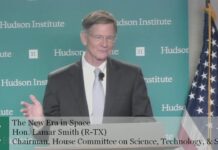 Commerce Secretary Wilbur Ross and Congressman Lamar Smith on the New Era in Space 1, 24 July 2018