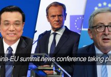 China-EU Summit News Conference Taking Place, 16 July 2018