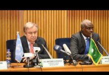 Joint Press Conference by António Guterres and the Chairperson of the African Union Commission, 9 July 2018