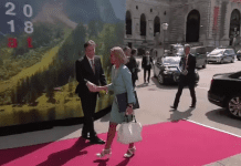 Arrival and Doorstep by Federica Mogherini, Informal Meeting (Gynmich) in Vienna, 31 August 2018