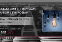 MIT-Stanford Energy Game Changers Symposium,18 September 2018