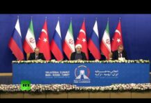 Putin, Erdogan and Rouhani Address Media Following Trilateral Meeting on Syria, 7 September 2018