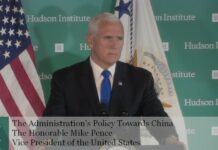 Vice President Mike Pence’s Remarks on the Administration’s Policy Towards China, 4 October 2018