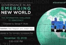 The Information Challenge in an Emerging World, 13 November 2018