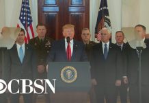 Trump Addresses Iran Attack on U.S. Bases in Iraq, 8 January 2020