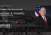 A Policy Discussion with U.S. Secretary of State Michael R. Pompeo, 14 January 2020