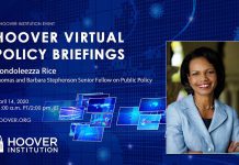 Condoleezza Rice: COVID-19 and National Security | Hoover Virtual Policy Briefing, 15 April 2020
