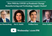 How Will the COVID-19 Pandemic Change Manufacturing and Technology Supply Chains? 22 April 2020