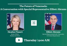 The Future of Venezuela: A Conversation with Special Representative Elliott Abrams, 30 April 2020