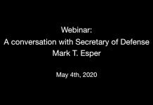 A Conversation with Secretary of Defense Mark T. Esper, 5 May 2020