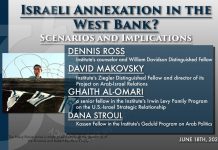 Israeli Annexation in the West Bank? Scenarios and Implications, 18 June 2020