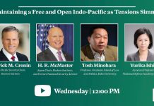 Maintaining a Free and Open Indo-Pacific as Tensions Simmer, 17 June 2020