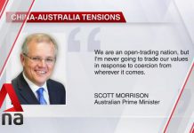 Australia Will not Be Intimidated by China’s Economic Threats: PM Morrison 11 June 2020