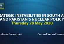 Strategic Instabilities in South Asia and Pakistan’s Nuclear Policy, 29 May 2020
