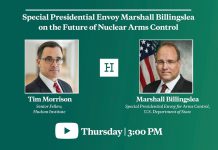 Special Presidential Envoy Marshall Billingslea on the Future of Nuclear Arms Control 21 May 2020