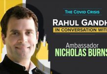 Rahul Gandhi, in Conversation with Ambassador Nicholas Burns on the Covid-19 Crisis, 11 June 2020