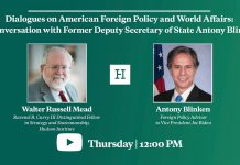 U.S. Foreign Policy and America’s Role in the World. Conversation with Anthony Blinken, 9 July 2020