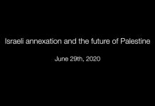 Israeli Annexation and the Future of Palestine, 1 July 2020