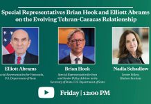 The Evolving Tehran-Caracas Relationship. With Brian Hook and Elliott Abrams, 10 July 2020