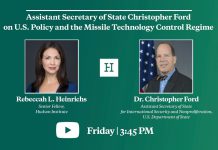 Assistant Secretary of State Christopher Ford on U.S. Policy and the Missile Technology Control Regime, 24 July 2020