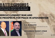 H.R. McMaster in Conversation with Mohammad Haneef Atmar, Foreign Minister of Afghanistan, 5 August 2020