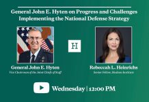 General John E. Hyten on Progress and Challenges Implementing the National Defense Strategy, 12 August 2020