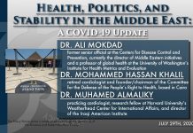 Health, Politics, and Stability in the Middle East: A COVID-19 Update, 30 July 2020