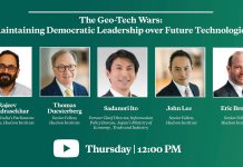 The Geo-Tech Wars: Maintaining Democratic Leadership over Future Technologies, 6 August 2020