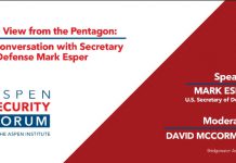 A Conversation with Secretary of Defense Mark Esper, 7 August 2020