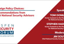Foreign Policy Choices: Recommendations from Past National Security Advisors, 7 August 2020