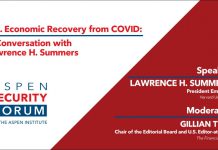 U.S. Economic Recovery from COVID: A Conversation with Lawrence H. Summers, 7 August 2020