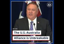 The U.S. – Australia Alliance is Unbreakable, 4 August 2020