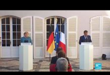 Macron, Merkel Press Conference: Franco German Initiatives, COVID 19, Europe, Eastern Med, Turkey, Libya, Belarus. 20 August 2020