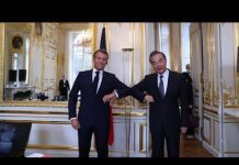 Chinese FM Wang Yi Meets French President Macron, 29 August 2020