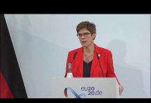 Kramp-Karrenbauer Press Conference after Informal Meeting of EU Defence Ministers in Berlin, 27 August 2020