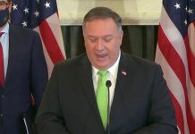 Secretary Pompeo Hosts an Interagency Press Event on Iran Snapback Sanctions, 21 September 2020