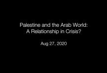 Palestine and the Arab World: A Relationship in Crisis? 1 September 2020
