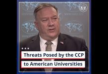 Treats Post by the Chinese Communist Party to American Universities, 3 September 2020