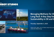 Managing Methane for the Long Haul: A Key Step for Sustainability in Oil and Gas, 8 September 2020