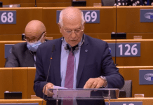 EU HR Borrell at the EP plenary session, 23 April – 24 April 2024
