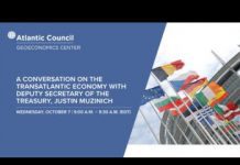 Conversation on Transatlantic Economic Relations with the Deputy Secretary of the Treasury, Justin 7 October 2020