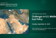 Challenges in US Middle East Policy, 23 September 2020