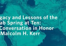 Legacy and Lessons of the Arab Spring at Ten, 19 October 2020