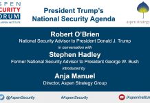President Trump’s National Security Agenda, 16 October 2020