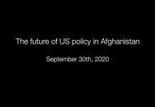 The Future of US Policy in Afghanistan, 1 October 2020