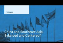 China and Southeast Asia: Balanced and Centered? 14 October 2020