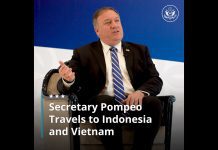 Secretary Pompeo Travels to Indonesia and Vietnam,