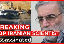 Top Iranian Nuclear Scientist Assassinated near Tehran, 27 November 2020