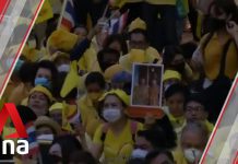 Hundreds Rally in Bangkok to Show sSpport for Thai King as Parliament Debates Recent Protests, 27 October 2020